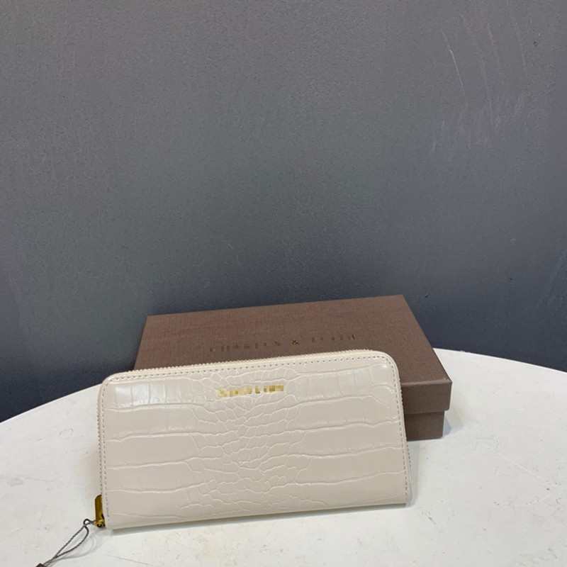 ☁❈Ví CNK 2021 CK Nhỏ Dáng Dài Họa Tiết Da Cá Sấu Có Khóa Kéo Cho Nữ CK6-10770419