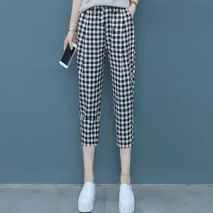 【40-90KG】Quần Harem Lưng Cao Ống Rộng Plus Size Dành Cho Nữ C9284