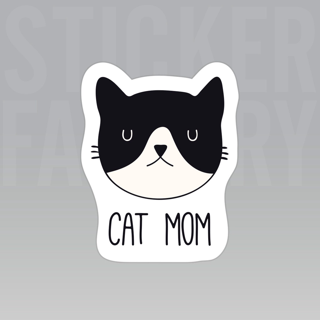 CAT MOM - DIECUT STICKER