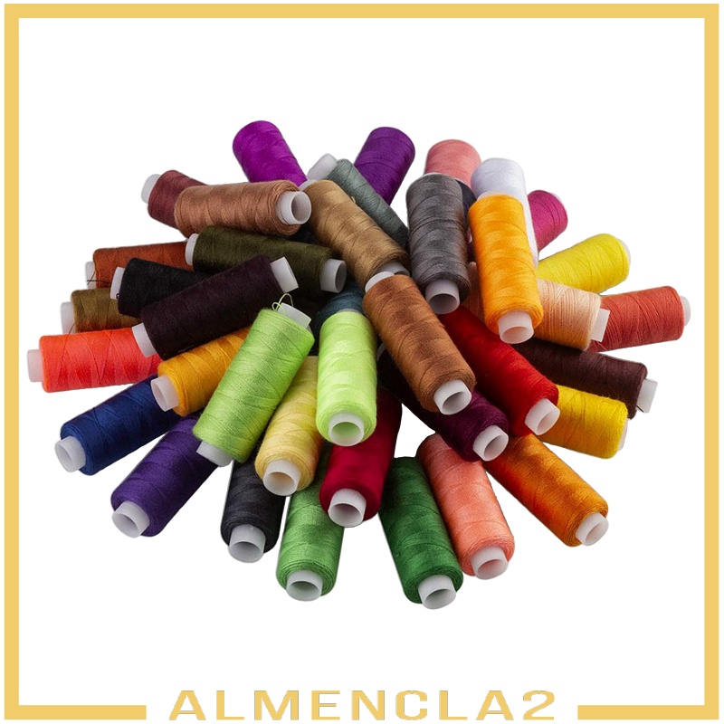 [ALMENCLA2] 200Yards Overlock Polyester Thread Sewing 39color for Hand Sewing Embroidery