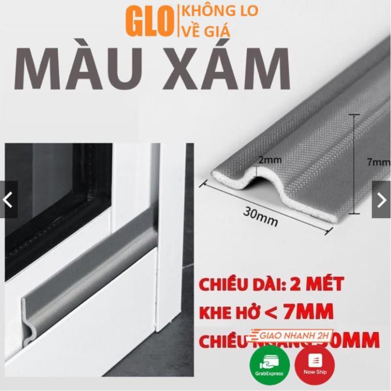 Ron Xốp 2m Dán Che Khe Cửa Chắn Gió Lùa, Chặn Đáy Chân Cửa, Cách Nhiệt, Chống Ồn, Côn Trùng