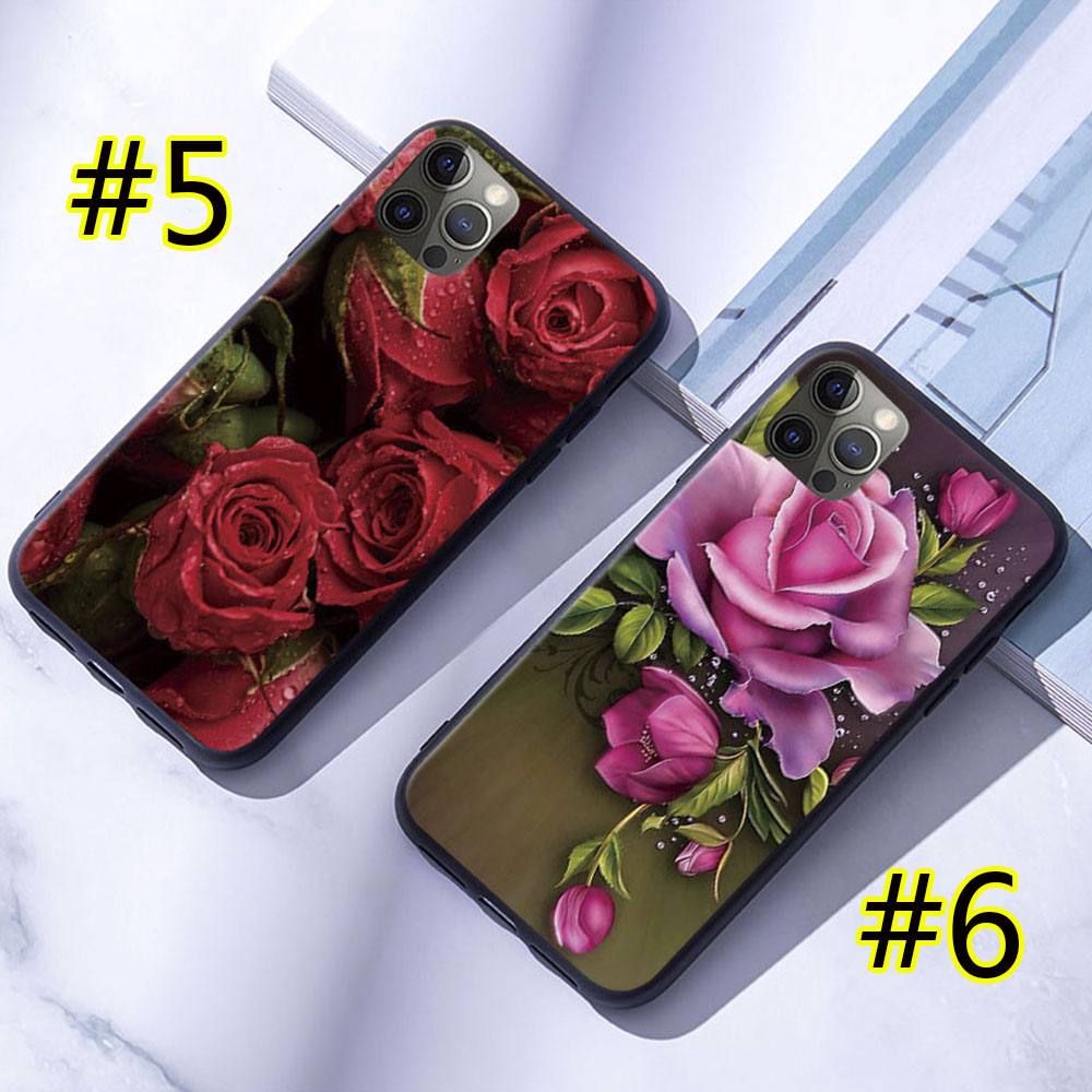 Samsung Galaxy S6 / S6 Edge / S6 Edge Plus + Silicone mềm Case vỏ điện thoại Hoa hồng