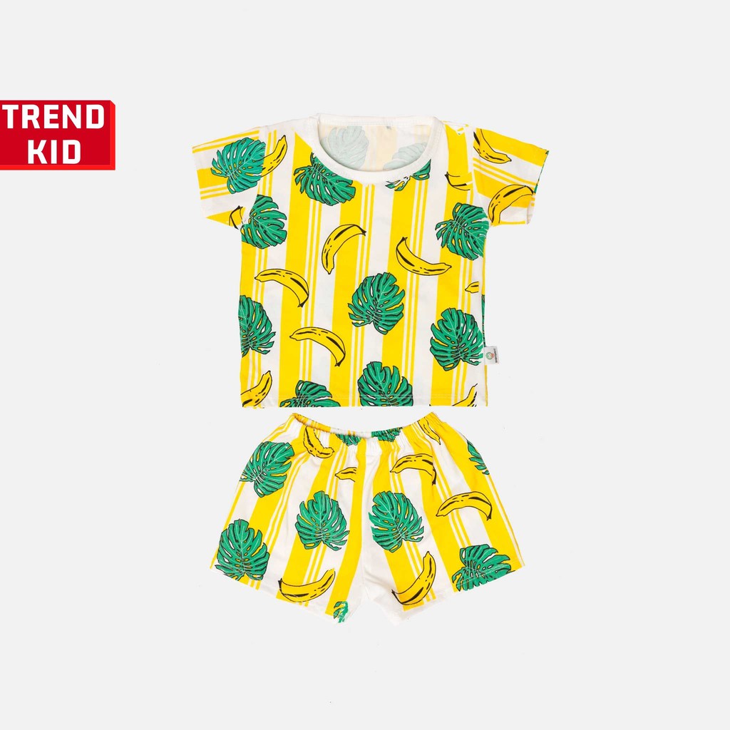 Bộ quần áo bé trai bé gái chất liệu 100% cotton hình chuối vàng BABYWANT