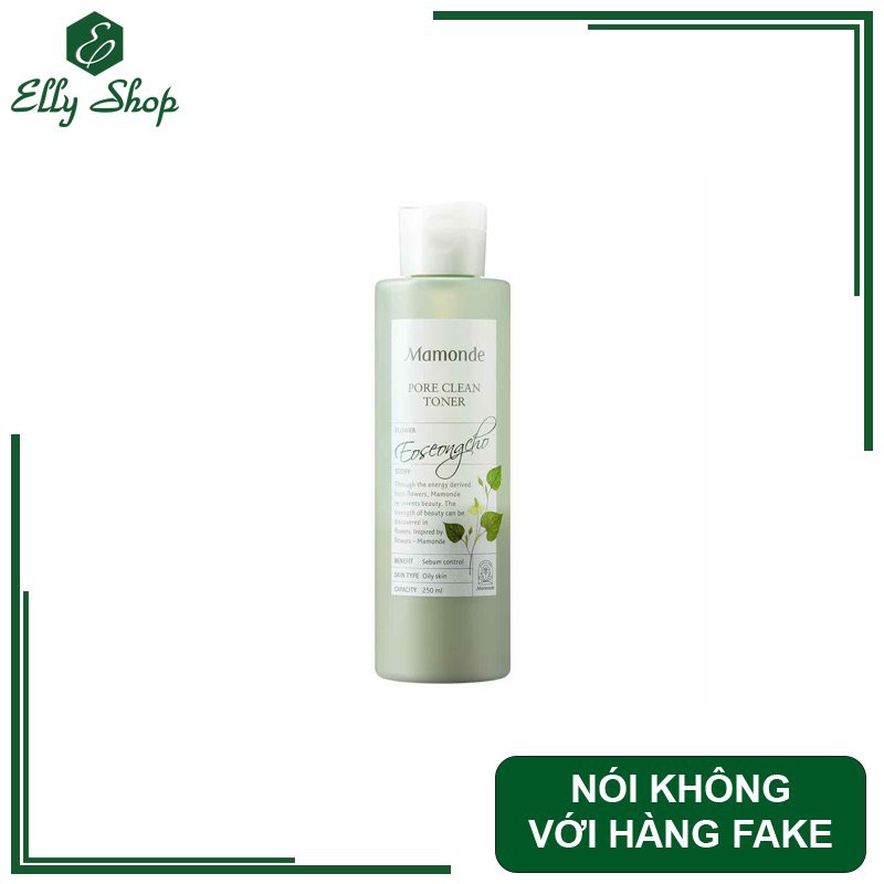 Nước hoa hồng Diếp cá Mamonde Pore Clean Toner - 250ml