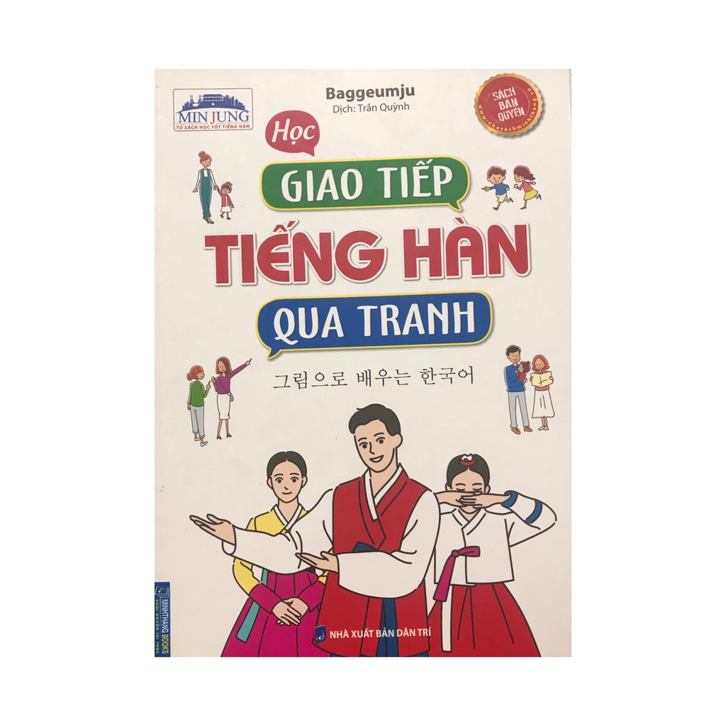 Sách - Học giao tiếp tiếng Hàn qua tranh ( Minh Thắng )