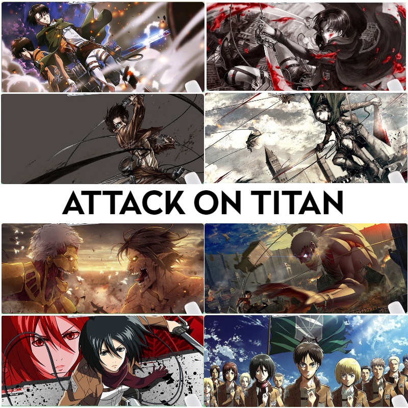 Attack On Titan anime pad chuột lớn Miếng Lót Chuột, Bàn Di Chuột