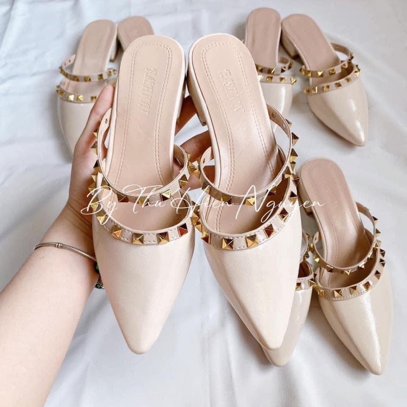 Sục mule mũi nhọn nữ shein auth