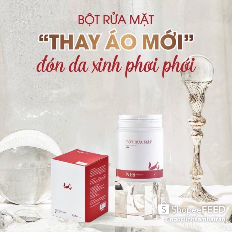 Bột rửa mặt thảo dược Ngọc Linh Sâm handmade