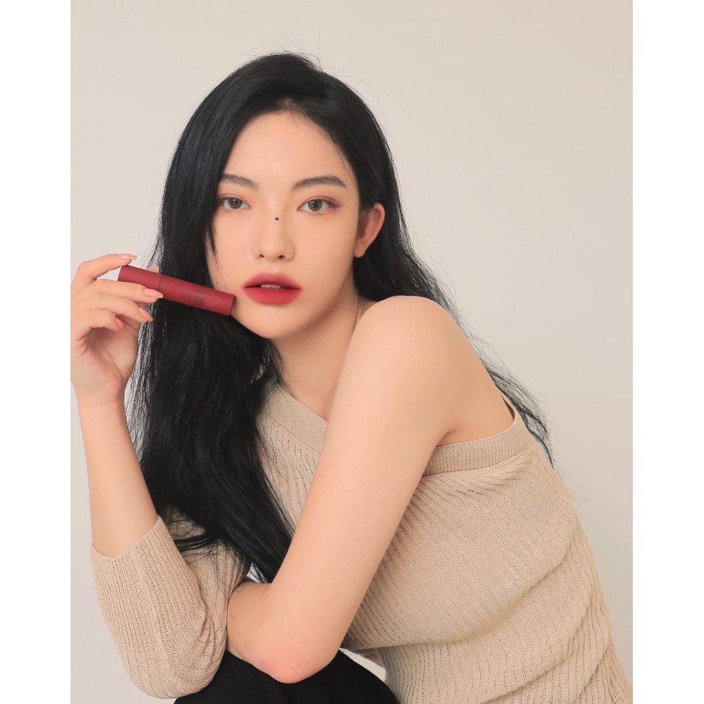 Son kem 3CE blurring liquid lip #BEARBERRY #màuhồngnâu #màumận | BigBuy360 - bigbuy360.vn
