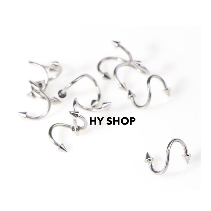 Khuyên tai xoắn không gỉ-Studentss Piercing