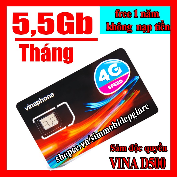 [FREESHIP] Sim 4G vinaphone miễn phí một năm không cần nạp tiền