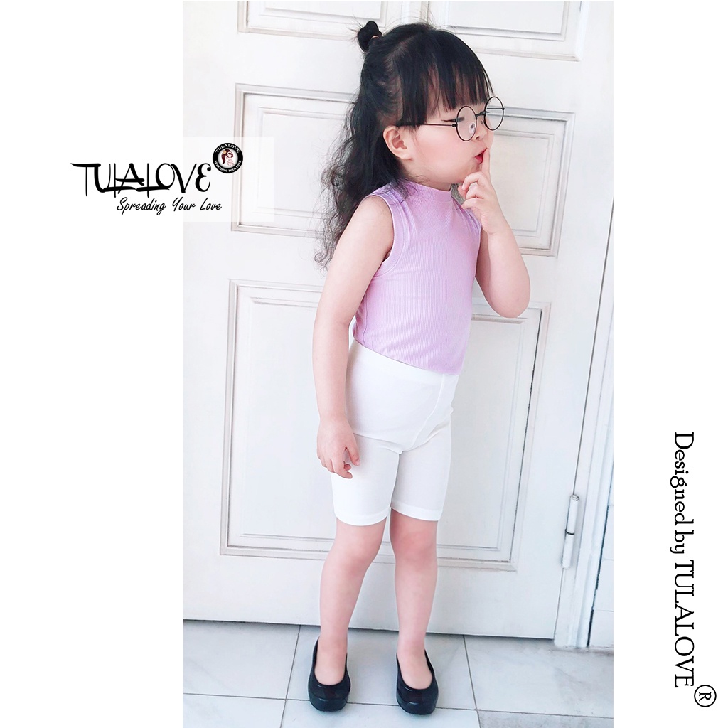 Áo Thun Bé Gái Sát Nách Vải Tăm Lạnh Siêu Mềm Mát Cho Bé Gái Tulalove