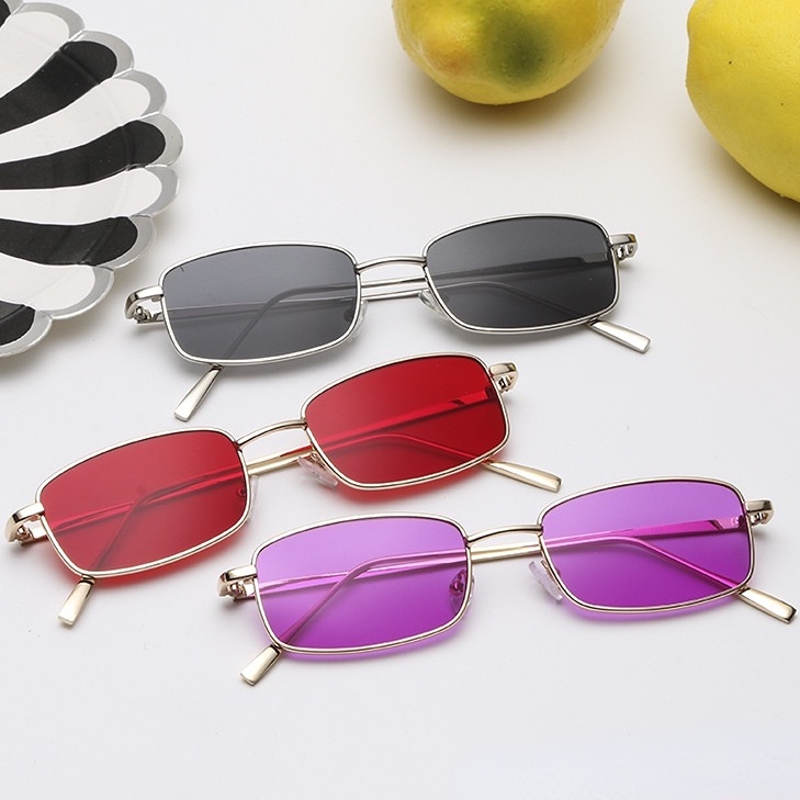 Kính Mát Gọng Vuông Nhiều Màu Sắc Phong Cách Cổ Điển Thời Trang Chất Lượng Cao Cho Nam Nữ