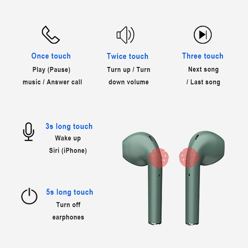 Tai Nghe Inpods 12 ELEVEN, Tai Nghe Không Dây Bluetooth Inpods 12 Cảm Ứng Chạm Cao Cấp, Bảo hàng 1 Đổi 1