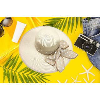 (SALE SỐC, MUA 3 CÁI TẶNG GIẢM 10K) MŨ CÓI ĐI BIỂN RỘNG VÀNH THẮT NƠ SIÊU XINH