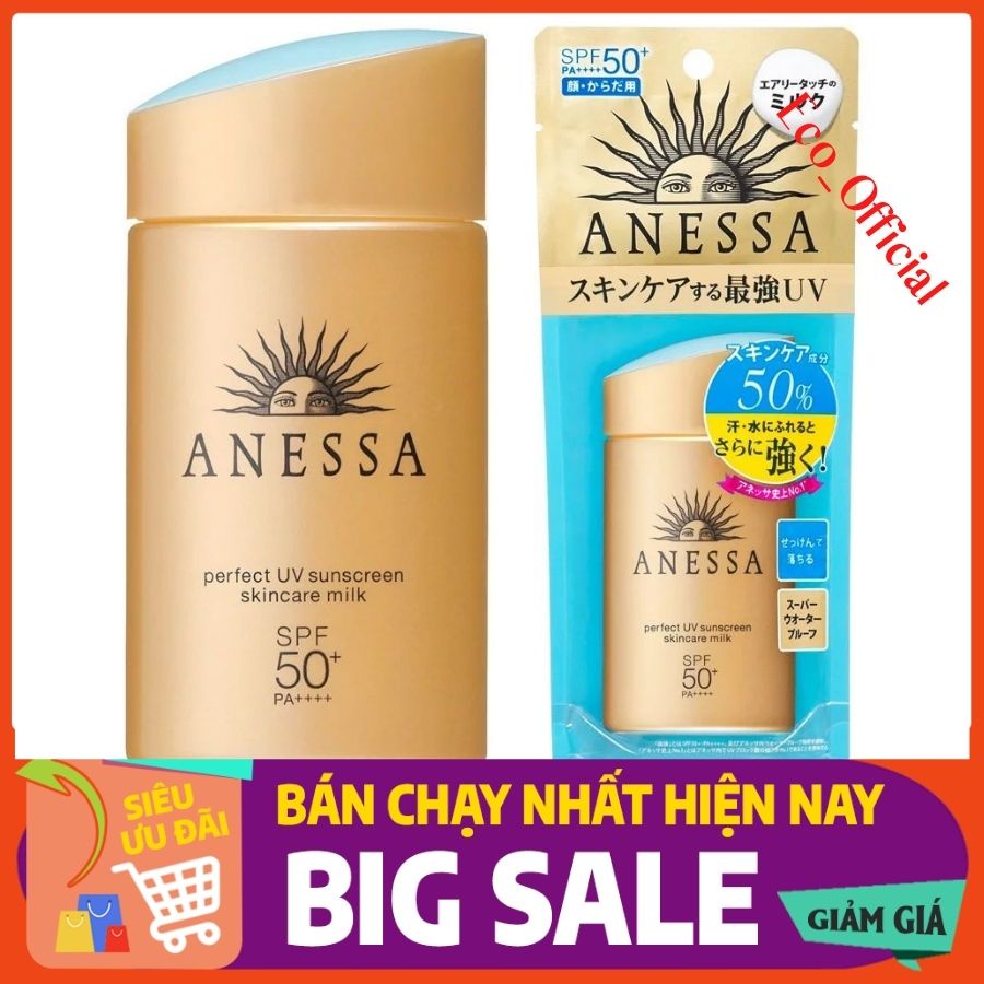 Kem Chống Nắng Anessa 60ml Perfect UV Skincare Nhật Bản