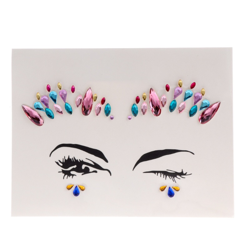 Miếng Dán Hình Xăm Tạm Thời Hình Nàng Tiên Cá Đính Đá Nhiều Màu Sắc