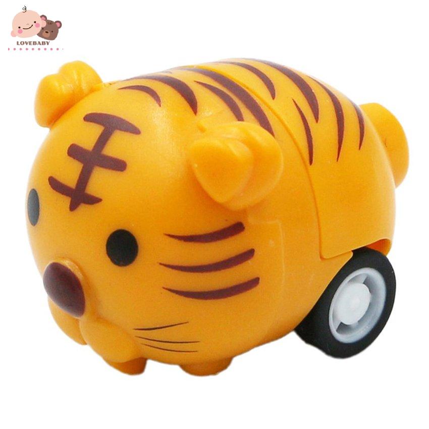 [HOT]Animal Mini Pull Back Car Plastic Puzzle Toy Inertial Mini Car Children Toys