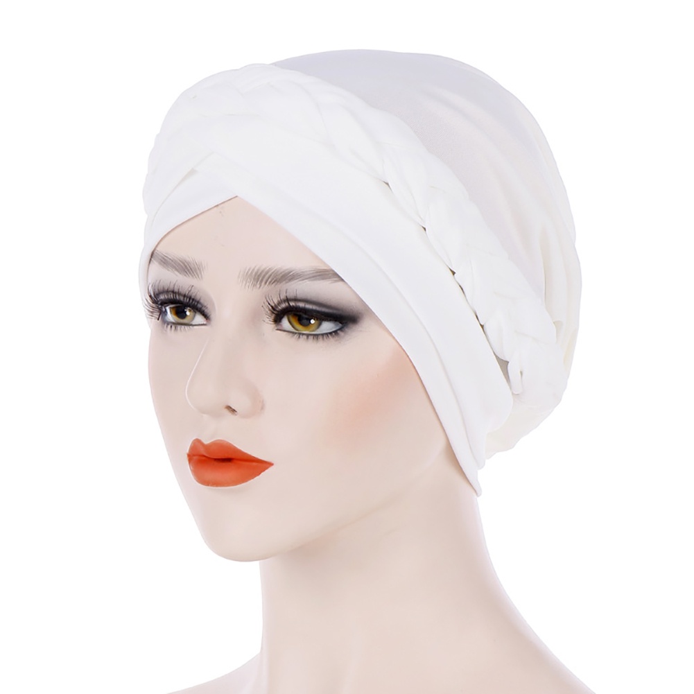Mũ Turban Trùm Đầu Màu Trơn Thời Trang Cho Phụ Nữ Hồi Giáo