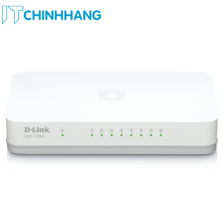 Bộ Chia Mạng Switch D-Link DGS-1008A 10/100/1000Mbps RJ45 - Hàng Chính Hãng