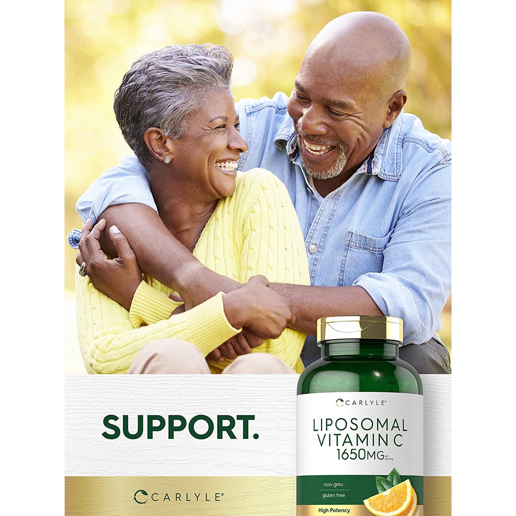Viên Trắng Da Liposomal Vitamin C 1650mg - 250 Viên - Chống Lão Hóa - Nutrivein - Nutriflair - Carlyle