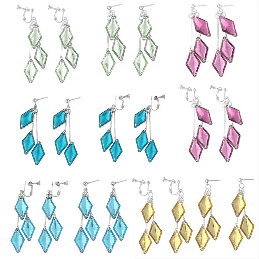 Bông Tai Dạng Kẹp Bằng Acrylic Họa Tiết Hoạt Hình Thời Trang