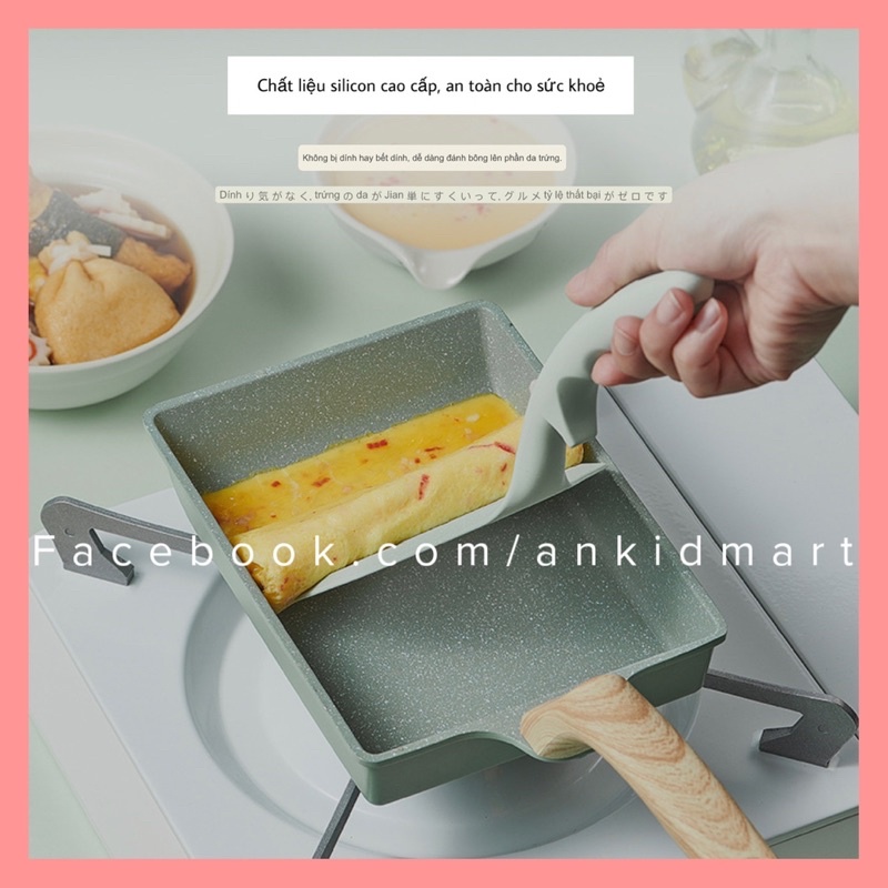 Thìa chiên Tamagoyaki chất liệu silicon cao cấp