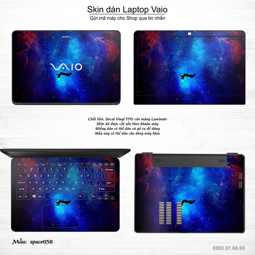 Skin dán Laptop Sony Vaio in hình không gian _nhiều mẫu 10 (inbox mã máy cho Shop)