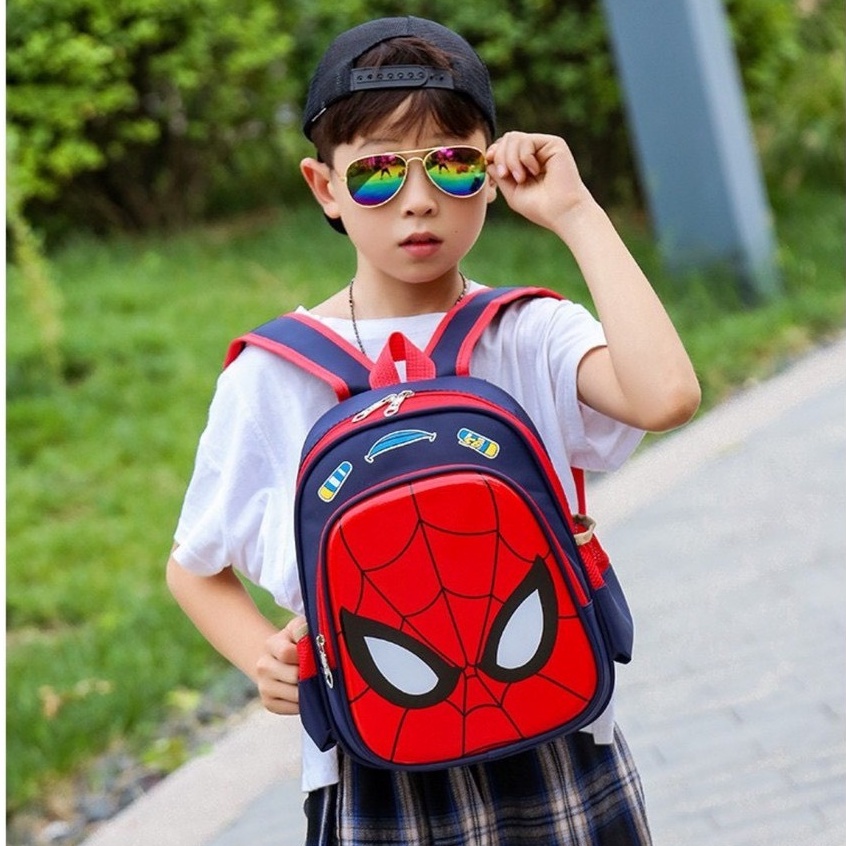 Balo cho bé trai, bé gái, balo siêu nhân, người nhện, caption, peppa cho bé từ 1-5 tuổi đi học,đi chơi Cuội Store