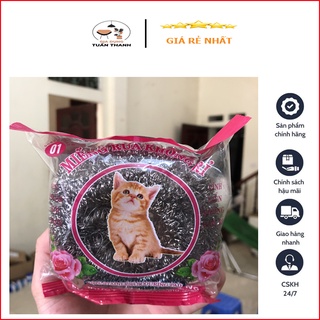Miếng cọ xoong nồi không rỉ . Miếng cọ xong con mèo