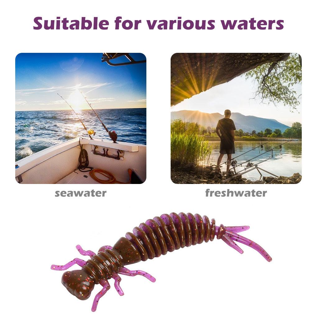 Set 10 Mồi Câu Cá Mềm 55MM Có Thể Tái Sử Dụng