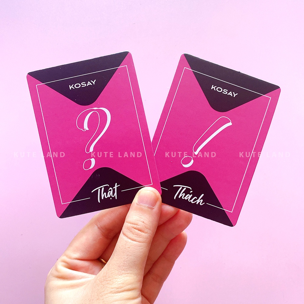 Bộ Bài Huệ Bản Thách Hay Thật 68 Lá Drinking Game KOSAY Gắn Kết Tình Bạn Bùng Nổ Cuộc Vui Ăn Nhậu Uống Rượu Bia TTKOSAY