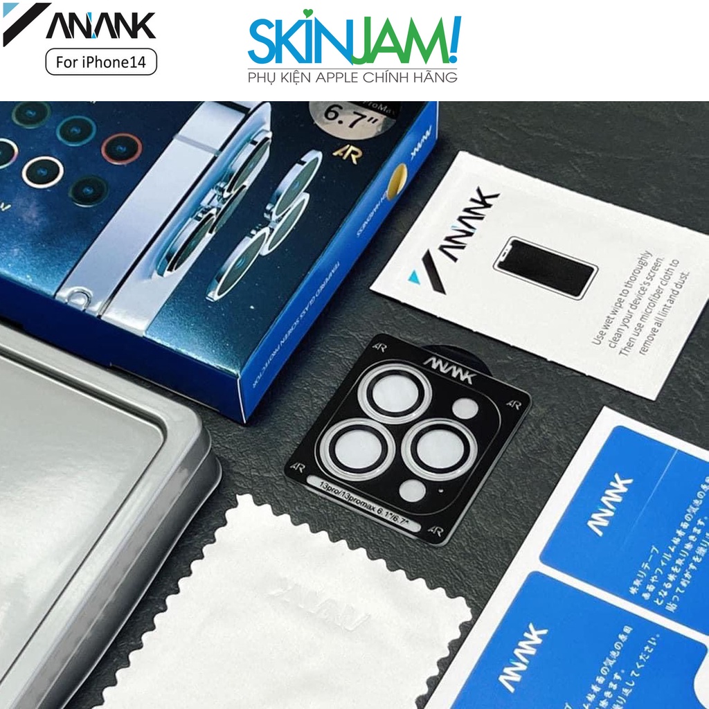 Kính Cường Lực ANANK Công Nghệ AR Chống Lóe Hình Ảnh Bảo Vệ Camera Cho iP 15Promax/ 15Pro/ 15/ 14Promax/ 13Pro