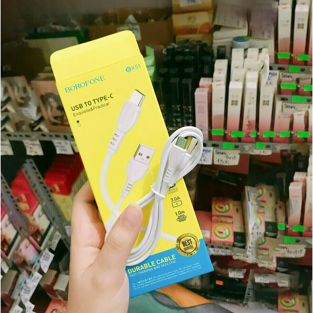 Dây cáp sạc nhanh Borofone BX51,cáp sạc chân dẹt/type C/Micro hỗ trợ sạc nhanh 2.4A và truyền dữ liệu