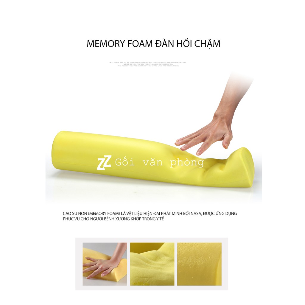 Gối Ngủ Đa Năng Cao Su Non Trụ Dài ZURIPILLOW GLN05