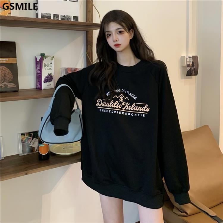Áo Sweater Chui Đầu Rộng Kiểu Lười Học Sinh | BigBuy360 - bigbuy360.vn