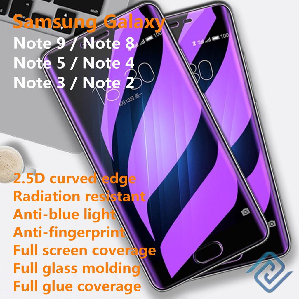 Kính cường lực bảo vệ toàn màn hình điện thoại Samsung Galaxy Note 9 Note 8 Note 5 4 3
