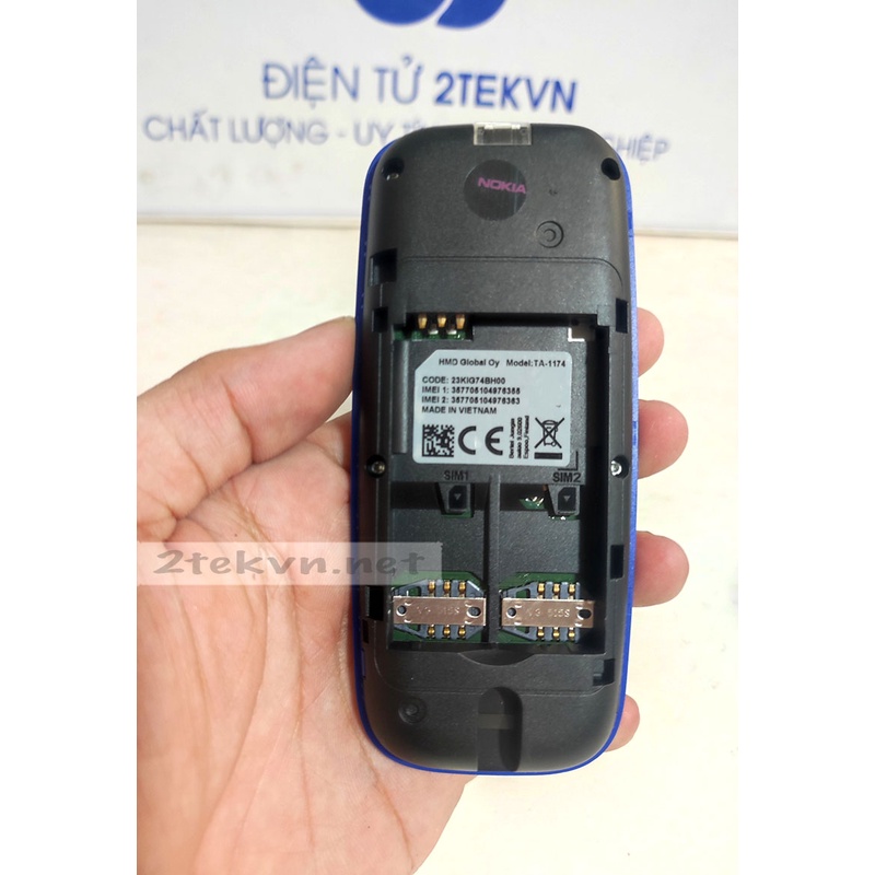 Điện thoại giá rẻ Nokia 105  2 sim pin trâu siêu bền - BH 12 tháng