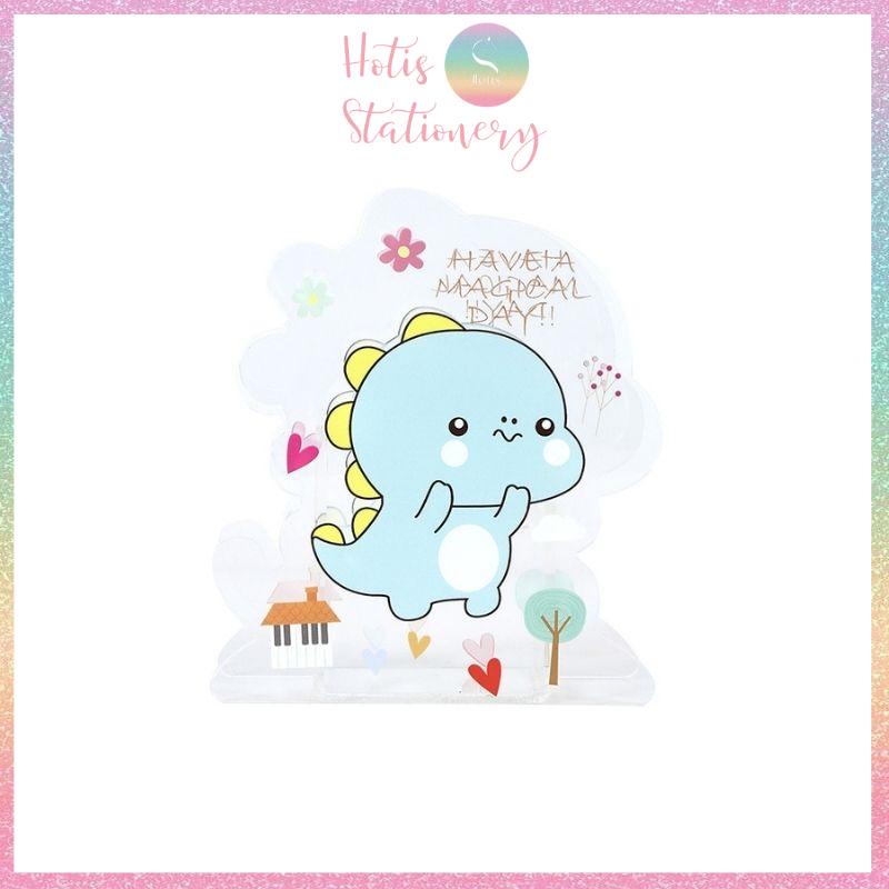 [HOTIS] Ống đựng bút trong suốt để bàn, hộp đựng cọ trang điểm - Nhiều hình dễ thương