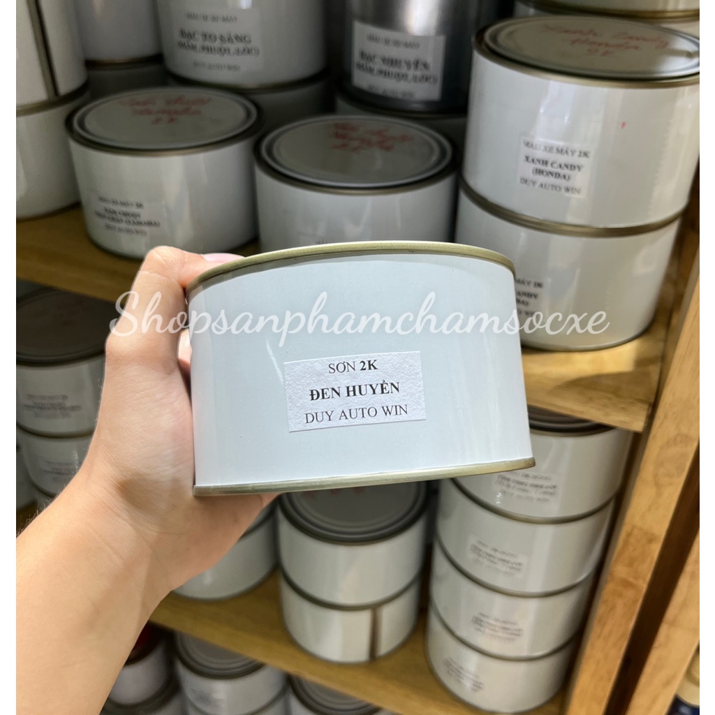 Màu đen huyền  - Sơn 2K đóng gói nhiều kích cỡ