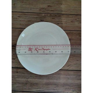 Dĩa sứ trắng 23 cm