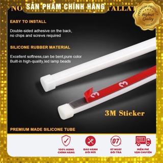 Bộ 2 dây LED mí ô tô dán đèn xi nhan nháy 60cm Silicon chống nước - Led tích hợp xi nhan