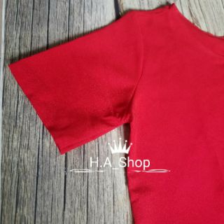 Đầm bầu đuôi cá đen và đỏ