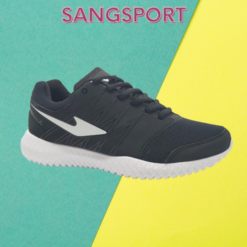 Giày thể thao sneaker nam đen móc trắng và xá móc đen