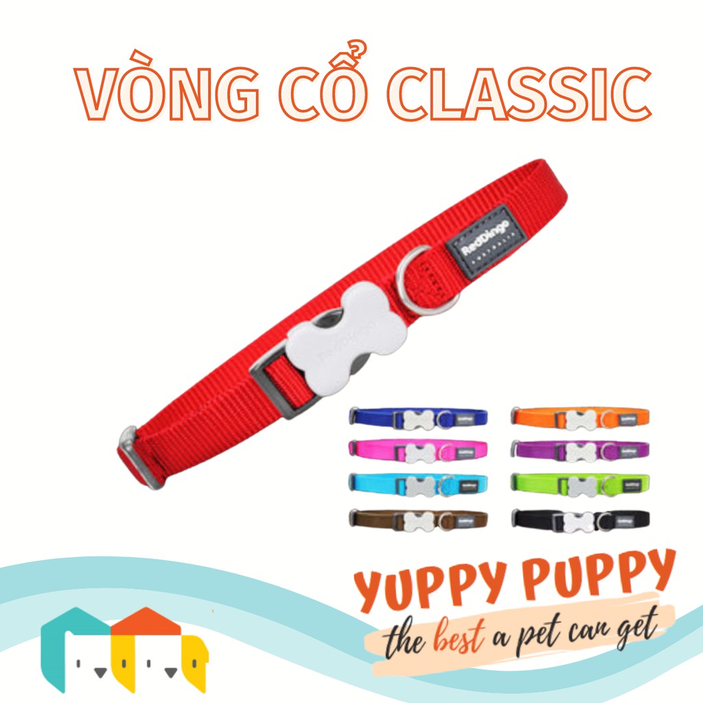 Red Dingo Vòng cổ cổ điển cho cún