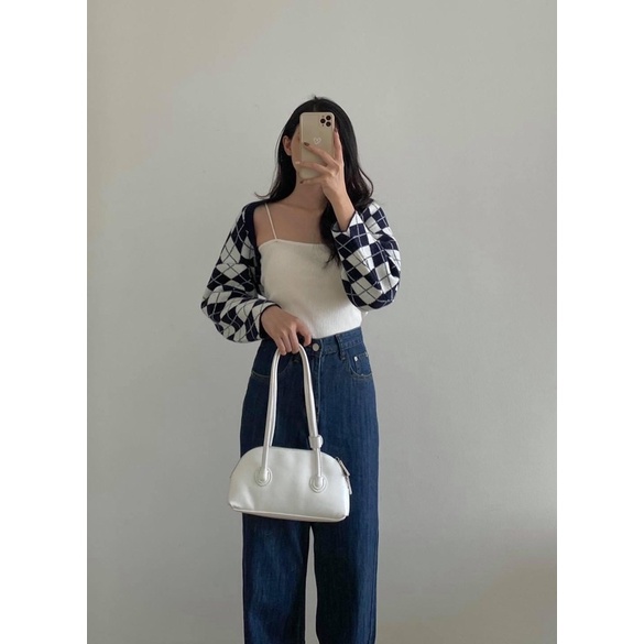 [Ảnh/Video thật] Áo khoác cardigan⚡ FREESHIP⚡ Áo cardigan len trám nữ dài tay họa tiết dáng CROPTOP cách điệu