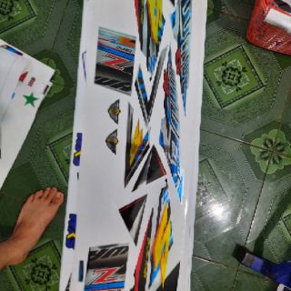 Tem rời crôm dán xe Wave đặt in