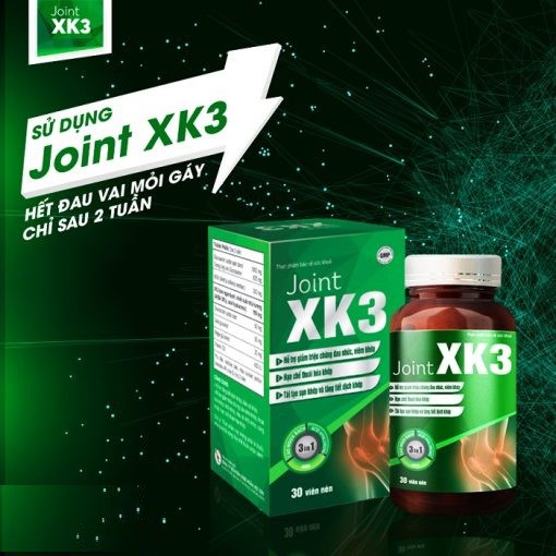 JointXK3 – Hỗ trợ giảm đau xương khớp (Hộp 60 viên)