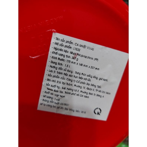 Ca đá 1.5 LÍT HKM