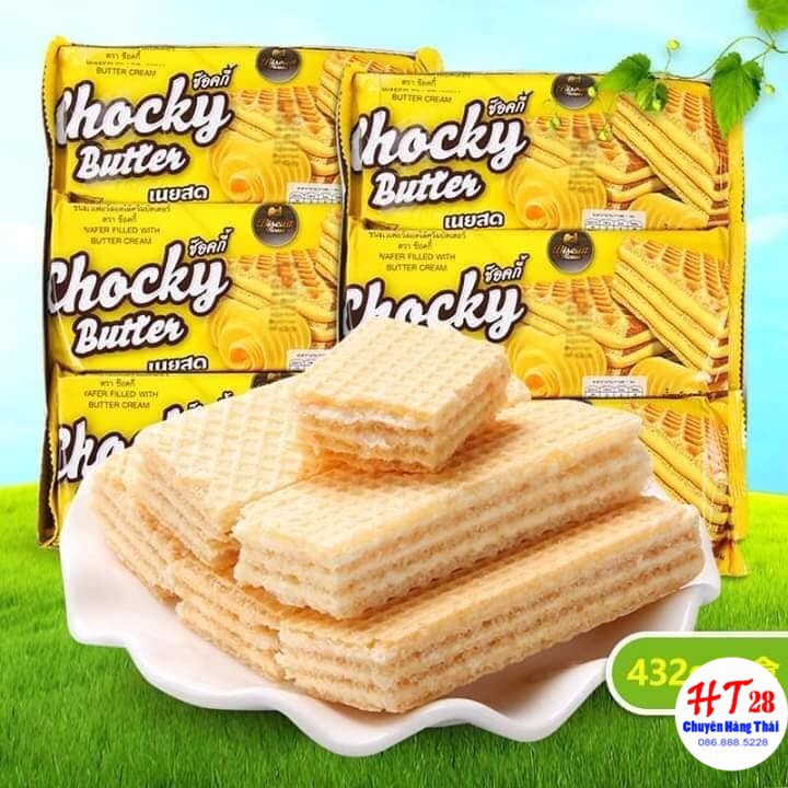 Bánh Xốp Kem Chocky Butter Thái Lan Hộp 15 Chiếc
